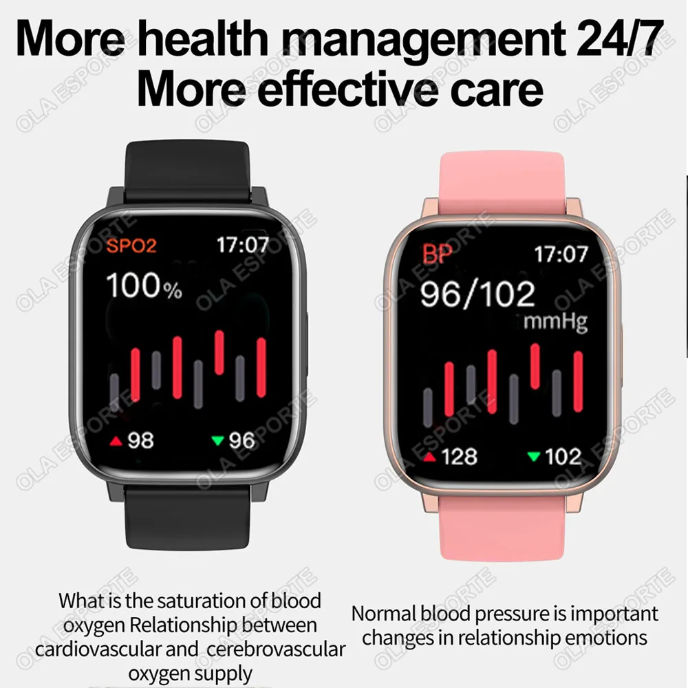 2025 Smart Watch Men Women GPS HD Touch Screen Blood Pressure Monitor Sports Watches Bluetooth Call Fitness Digital Smartwatch - الصورة 4