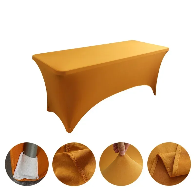 6FT 8FTSpandex Tablecloth High Stretch Wedding Hotel Birthday Table Cover for 4ft 5ft 6ft 8ft Folding Table Cocktail Tablecloth - Image 10