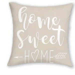 1/4pcs Four Stylish Pillowcases with Unique Patterns and Home Sweet Home Design Sofa cushion cover home bedroom room decoration