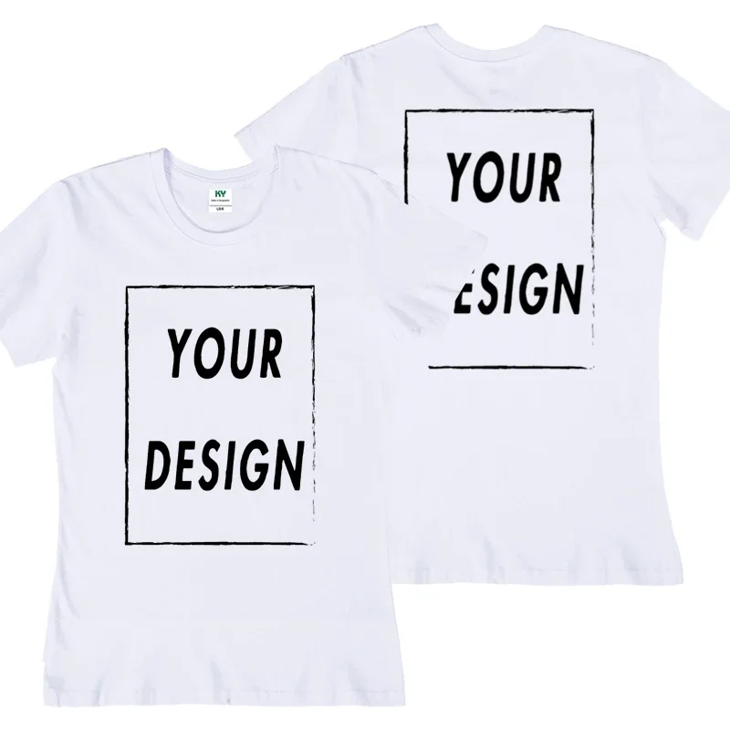 UE Size Custom Team T-shirt for Women, Add Your Own Design in Front and Back, Print and Text, High-quality T-shirt for Men - الصورة 6