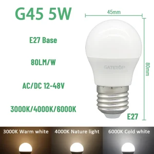 1-20pcs High lumen LED Bulb Lights  AC DC 12V 24V 36V 48V E27 B22 3W 5W 10W  for Home  Equivalent,Landscape Garden Yard Outdoor