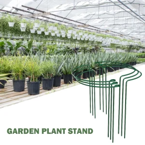 6pcs Plant Support Stake Metal Ring Cage for Vegetable Growing Adjustable Stand Support For Flowers Plants Home Gardening Tools