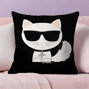 Cute cool cat wearing sunglasses Pillow Case Pillowcase Ultra Soft Skin Friendly Fabric Cloud Like Comfort & Concealed Zipper