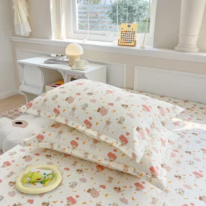 2pcs Pillowcase Printed Pillow Cover 48x74cm Pillowslip Rectangle Cushion Cover Home Bed Pillow Case Kissenbezug