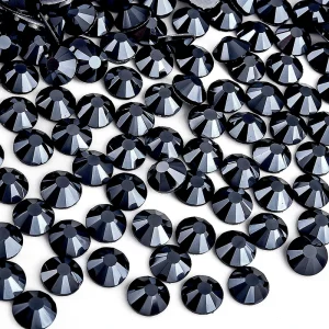 BOBOHOO Multi-color SS6-SS30 Glass Crystal Hot Fix Rhinestones Flatback Iron On Stone For DIY Nail Art Fabric Clothes Decoration