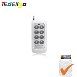 433Mhz Remote Control Learning Code 1527 RF Module Wireless 2/4/6/8 Button Antenna Reach 1000m Long Range Door Opener no clone
