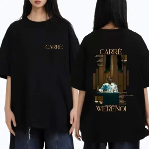 Rapper WeRenoi Carré Album Graphic Print T Shirt Men Women's Hip Hop Fashion Pop Music T-shirt Summer Male Casual Vintage Tshirt
