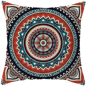 Mandala Print Square Pillowcase Home Decor Car Sofa Cushion Cover