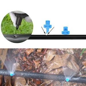 100Pcs 90°180°360° Male Thread Refraction Micro Nozzles Garden Greenhouse Drip Irrigation Sprinkler Atomized Sprayer Watering
