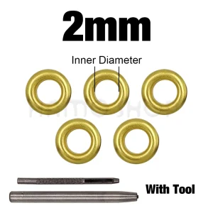 100set Gold Color Metal Eyelet Grommets With Eyelet Punch Die Tool Set For Leathercraft DIY Clothing Shoes Belt Bag Accessories