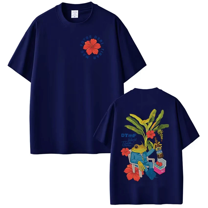 Rapper Bad Bunny T-shirt Debi Tirar Mas Fotos DTMF World Tour T Shirts Women Fashion Vintage Hip Hop T-shirts Streetwear - الصورة 8