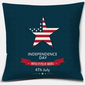 American Independence Day Series LOVE USA Printed Square Home Decoration Pillowcase Cojines Decorativos Para Sofá Akcesoria Kuch