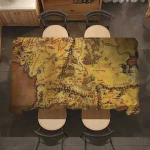 Movie R-Rings Of The L-Lords Table Cloth Indoor Outdoor Picnic Party Decoration Kitchen Table Cloth Waterproof Cloth Stain-Proof