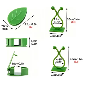 Plant Vine Traction Holder Invisible Plant Climbing Wall Fixture Clips Self-Adhesive Hook Indoor Outdoor Twisted or Fastened