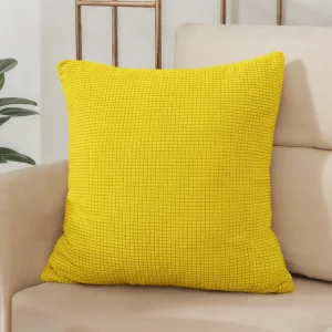 40x40 45x45 50x50 Solid Color Jacquard Pillow Cover for Sofa Office Waist Cushion Cover Home Decorative Pillowcase Decoration