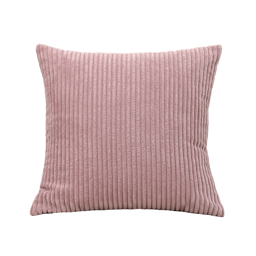 BUYNOW 1PC 4PCs/set Pink Corduroy Decor Couch Throw Pillow Covers Striped Cushion Cases Soft Boho Square Pillow Covers Home Sofa - Image 7