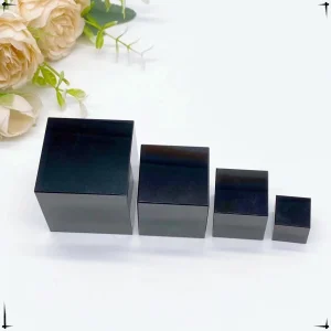 50MM Natural Black Obsidian Cube Crystal Quartz Crystals Stone Polished Specimen Minerals Reiki Healing Stones Home Decor Gift