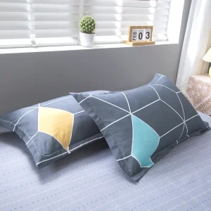 Simple plaid geometric pattern envelope rectangular pillowcases 2PCS 48x74cm pillow Cover for bedroom adult pillow case for bed