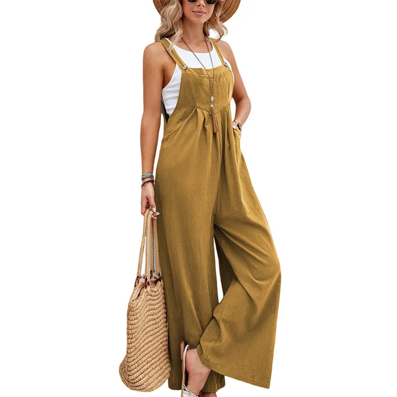 Jumpsuits Women Harajuku Yellow Young Denim Slim Street Wear Prevalent All-match Teens BF Kawaii Gentle Chic Combinaison Femme - الصورة 11