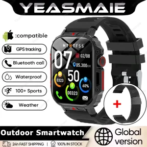 1.91 Outdoor Military Smart Watch Men Bluetooth Call Amoled Smartwatch For Android IOS IP68 Waterproof Sports Fitness Watches