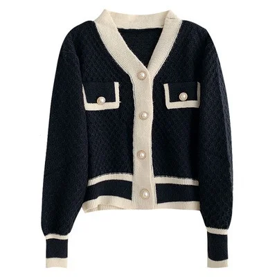 Women's Korean Fashion New Korean Loose Long-sleeved Knit Sweater Cardigans Outwear Coat - الصورة 7