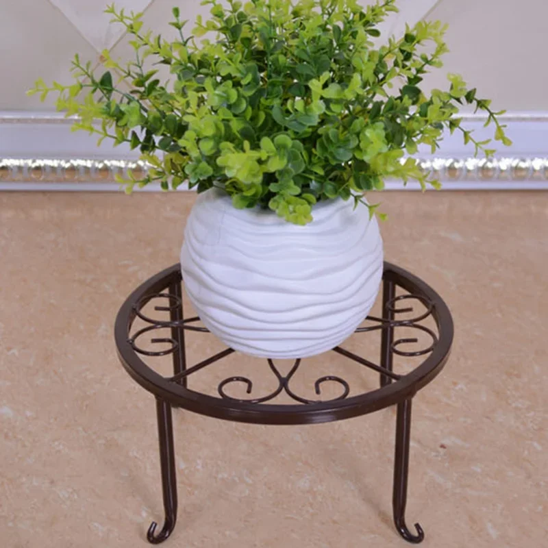 Metal Plant Stand Flower Pot Base Holder Stool for Home Garden Indoor Outdoor Flower Plant Display Free Standing Bonsai Holder - الصورة 4