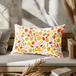Home Decor Colorful Floral Pattern Pillow Covers Suitable For Sofa Bedroom Car Pillow Cover Cushion Rectangular Back Cushion