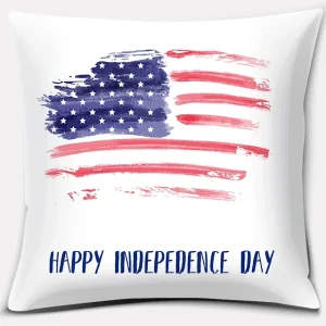 American Independence Day Series LOVE USA Printed Square Home Decoration Pillowcase Cojines Decorativos Para Sofá Akcesoria Kuch