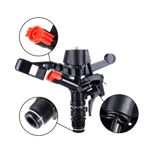 1Pc Rotating Rocker Sprinkler Adjustable 3/4"Male Thread Lawn Flowerbed Watering Sprayer Garden Farm Agriculture Irrigation Tool