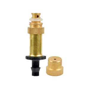 5-100Pcs Garden Watering Irrigation Cooling Atomization Sprinklers Adjustable Brass Mist Particles Fine Mist Connection 4/7 Hose