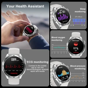 2026 New ECG Health Smart Watch Men Women Blood Pressure Oxygen Health Tracker Smartwatch Bluetooth Smartwatches for Android iOS