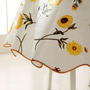 1pc PVC Round Table Cloth 152cm 180cm For 4/6 Seaters New Year Dining Table Cover Waterproof Oilproof Floral Printed Tablecloths