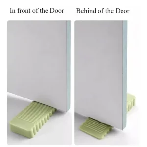 Front Door Stopper: Anti-collision, Movable Rubber Doorstop for Household Use.  Wedge-shaped Hardware for Home Applications