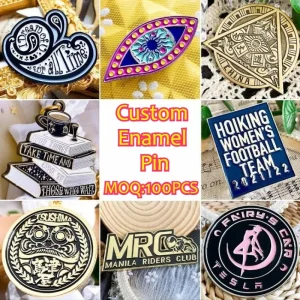 Custom Enamel Pin Personalized Metal Lapel Pin Soft Hard Enamel Brooch Logo Enamel Badge Wholesale MOQ 100PCS