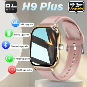 LAXASFIT New H9 Pro max Smart Watch Dial to Answer Calls Calorie Tracking Heart Rate Oximetry Monitoring Bluetooth Smartwatch