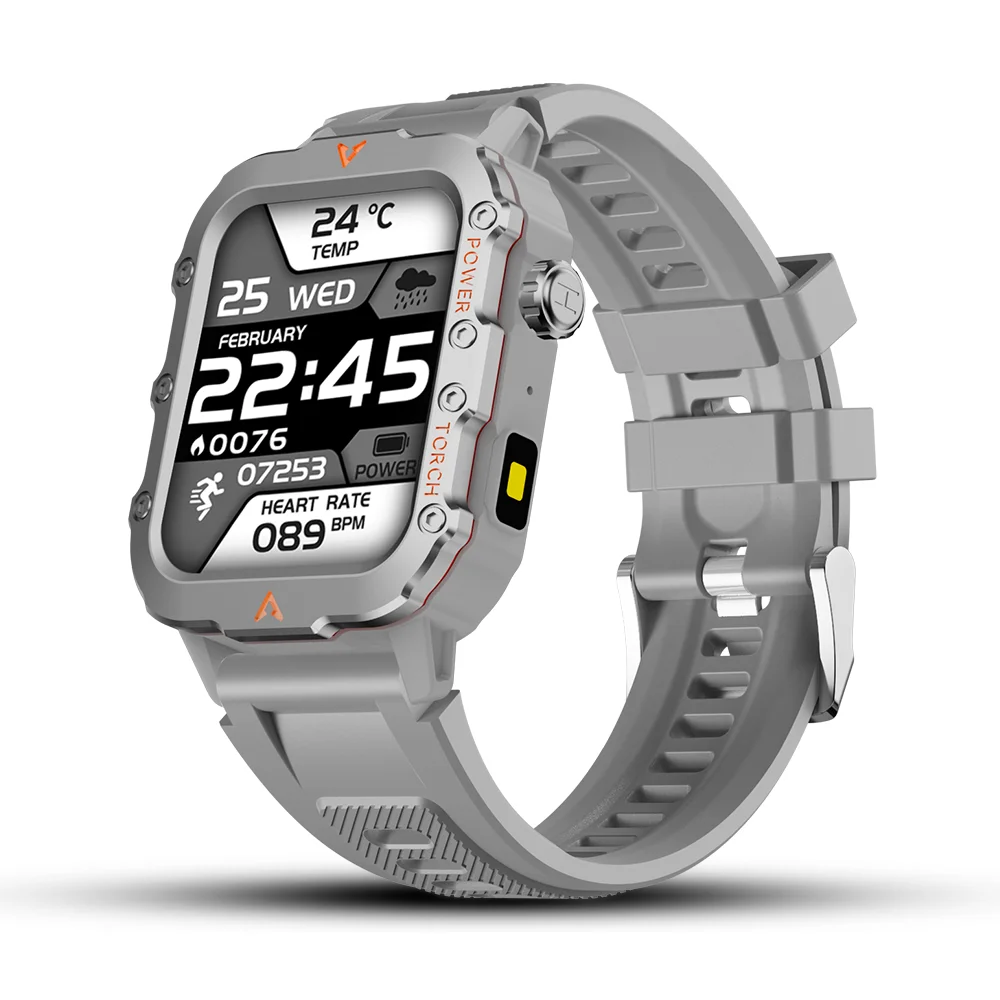 LAXASFIT 2024 New 1.71-inch Bluetooth Voice Call smartwatch Heart Rate Monitor LED Flashlight Outdoor Sports Fitness Smart Watch - Image 8