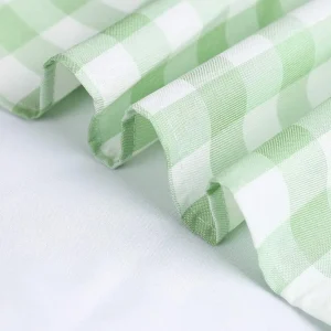 Tablecloth Round Green and White Table Cloth Plaid Table Cover for Party Camping Picnic Wedding Circle Tablecloth Diameter