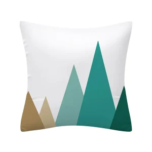Geometry Cushion Cover 45x45 Polyester Pillowcase Decorative Sofa Cushions Pillowcover Home Decor Black Yellow Blue Pillow Cases