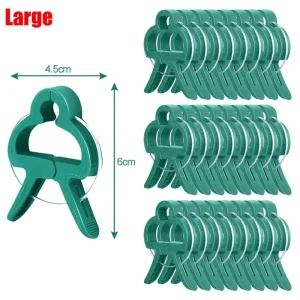100x Plant Fixed Clips Reusable Greenhouse Bracket forFixing Stems of Flower Vine Vegetables Tomatoes Fastener Garden Supplies