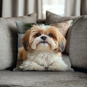 Adorable Shih Tzu-Printed Pillowcase for a Cozy Home Decor Sofa cushion cover, home room dormitory decoration, 2D printing
