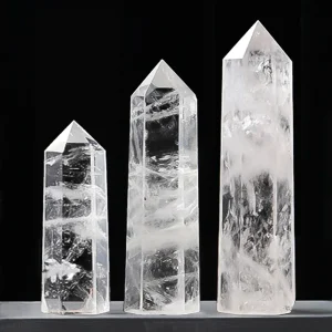 Natural Stone and Crystals Point Wand Witchcraft Rose Quartz Amethyst Home Decor Mineral Reiki Healing Stones Crafts Room Decor