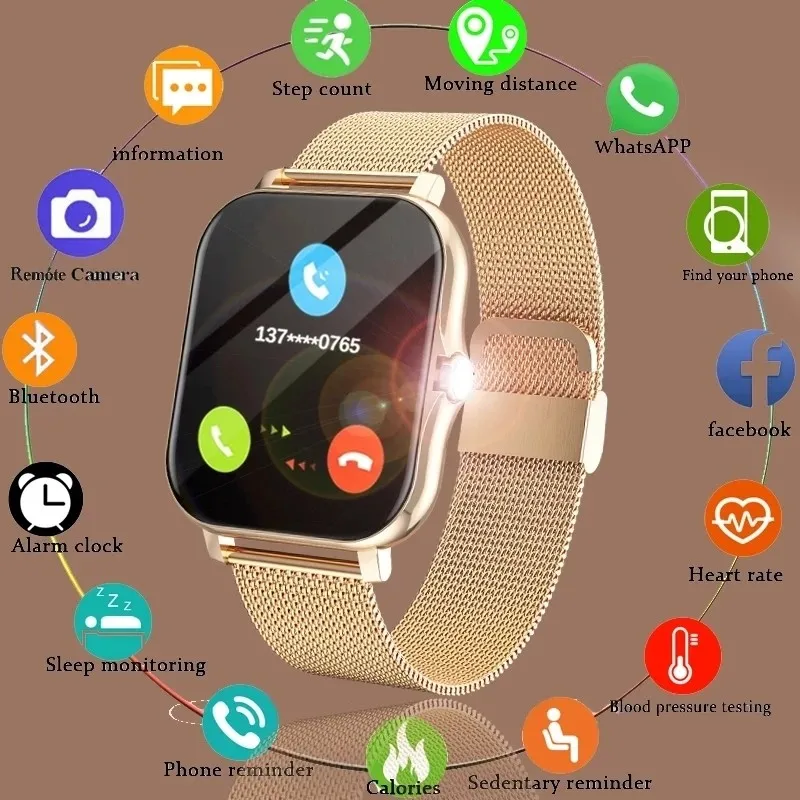 Original 1.83'' Smart Watch Fitness Clock Heart Monitor Sport Smartwatch Wireless Call Digital Wrist Watches for Men Women 2025