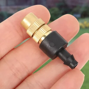 10-200PCS Outdoor Misting Cooling System Garden Irrigation Watering 4/7PVC Atomizer Nozzles Adjustable Garden Sprinklers Head