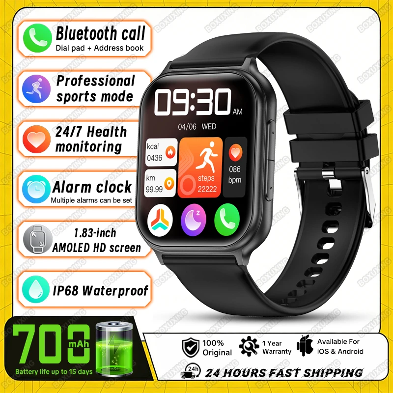 2026 New Smart Watch Outdoor Sports Fitness Men Women Heart Rate GPS Track IP68 Waterproof Bluetooth Call Smartwatch Fro Xiaomi - Image 11