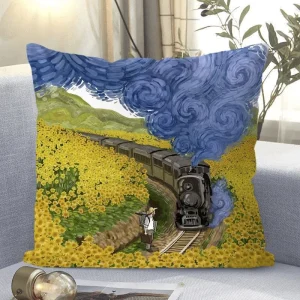 "Van Gogh - Style Impressionist Art Throw Pillow Cover"