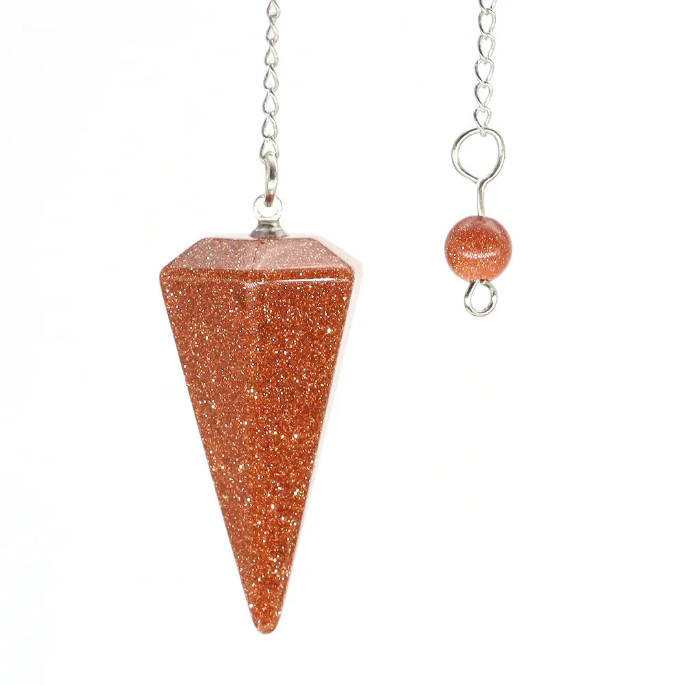 Natural Crystal Pendulums for Divination Dowsing Amethyst Pink Quartz Pendulum Reiki Healing Gem Stone Pendant Pendulos - الصورة 14