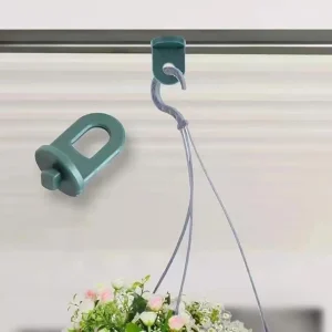 50 Pack Green/Black Plastic Greenhouse Hanging Hooks Plant Flower Hanger Clips Garden Accessories Fastener Tied Buckle