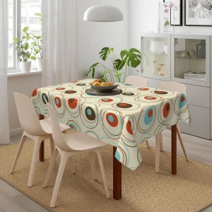 Tropical Hawaiian Leaves Turquoise Leaf Pattern Tablecloths Summer Washable Picnic Party Rectangle Table Cover Home Dining Decor