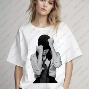 K-pop Famous Singer Polera Manga Corta Print T-shirts For Women 2026 World Tour Concert T-shirts Fans Gifts Y2K Boy Band Tops