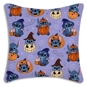Hot Cartoon Anime S-Stitchs Pillow Covers Cartoon Sofa Decorative Home Double-sided Printing Short Plush Cute Cushion Cover